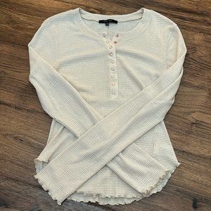 Dry Goods Button Up Cream Top